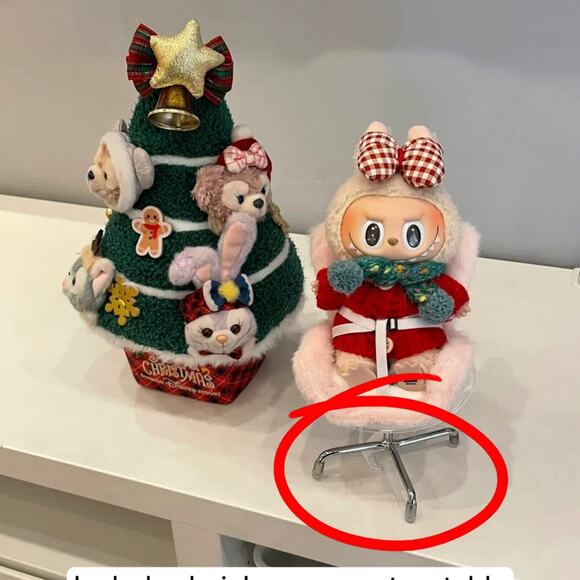 NEW Labubu 17cm keychain cute doll seats - blue - Picture 5 of 5